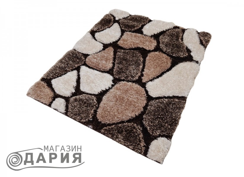 Тъкан килим 3D SHAGGY GRANDE 468 brown p
